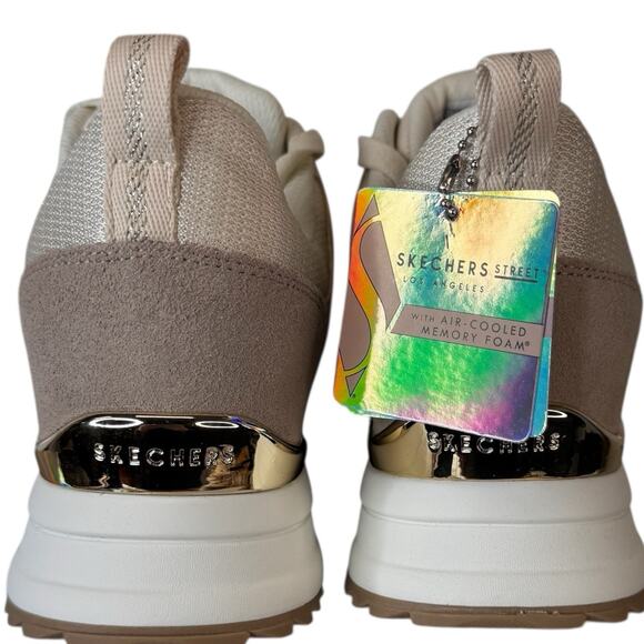 Skechers Womens Runway Posh Gal 177456 White Running Shoes Sneakers Size 7 - Picture 6 of 9